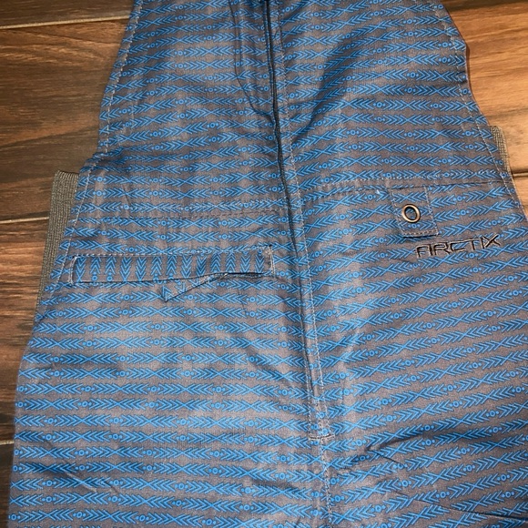 Arctix Boys Snow Bib Overalls Pants kids youth Size Small Insulated 5K Blue/gray - Picture 4 of 7